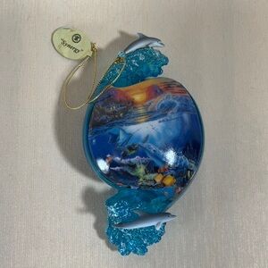 Synergy Above and Below Dolphin Ornament Christian Riese Lassen